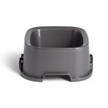 Gamelle carrée grise 1,35 L - plastique 21,5x21,5xH9,4cm