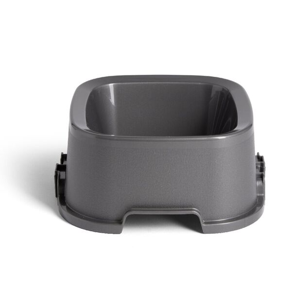 Gamelle carrée grise 1,35 L - plastique 21,5x21,5xH9,4cm