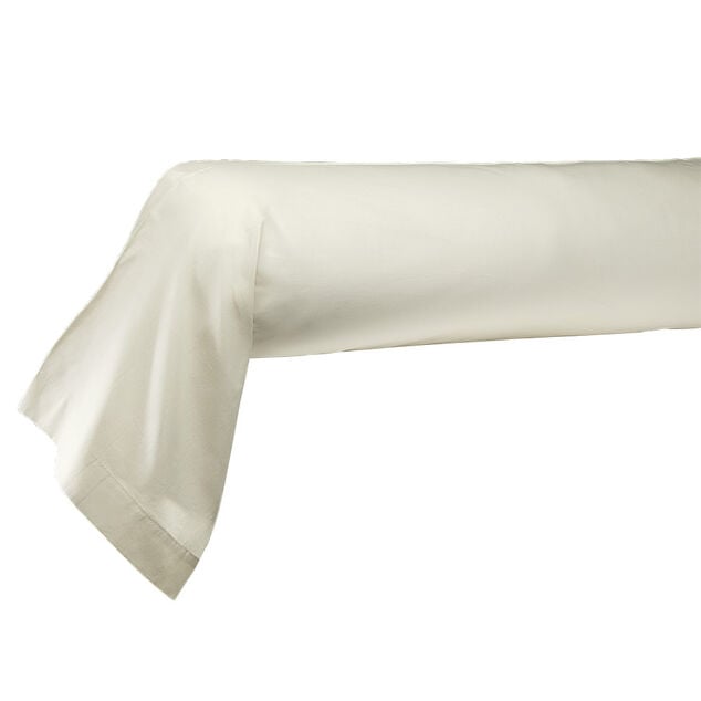 Taie de traversin couleur blanc lin