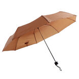 Parapluie pliable manuel uni rouge terracotta L24cm