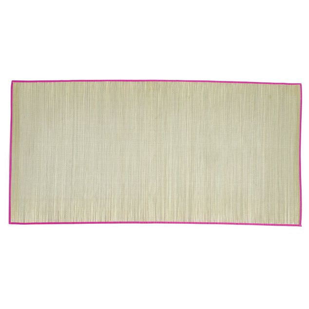 Natte de plage en paille 180x90cm - 3 coloris
