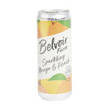 Canette Belvoir boisson gazeuse mangue pêche 33cl