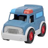 Voiture de police plastique bleu 26x15xH18,2 cm