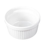 Ramequin en c&eacute;ramique blanc &oslash;9,1xH.4,8 cm