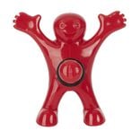Bouchon de bouteille bonhomme rouge plastique