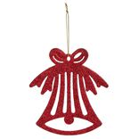 Déco à suspendre pailletée blanche ou rouge - 10 modèles