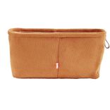 Pani&egrave;re de rangement velours Marron - 15x31xH15 cm