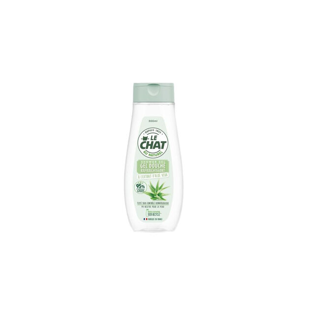 Gel douche rafra&icirc;chissant Le Chat Naturel &agrave; l&rsquo;Extrait d&rsquo;aloe vera 300 ml