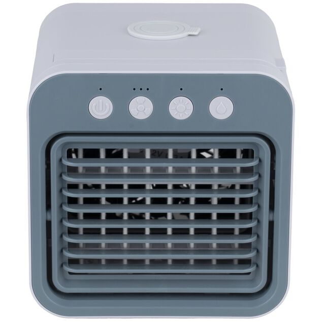 Mini rafra&icirc;chisseur d'air Homday 5W r&eacute;servoir 400ml plastique blanc et gris