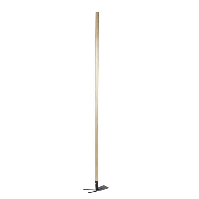 Serfouette grand mod&egrave;le m&eacute;tal noir manche en bois