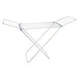 Séchoir à linge horizontal étendoir avec rabats aluminium noir