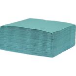 Serviette jetable 38x38 cm uni vert &eacute;meraude x40