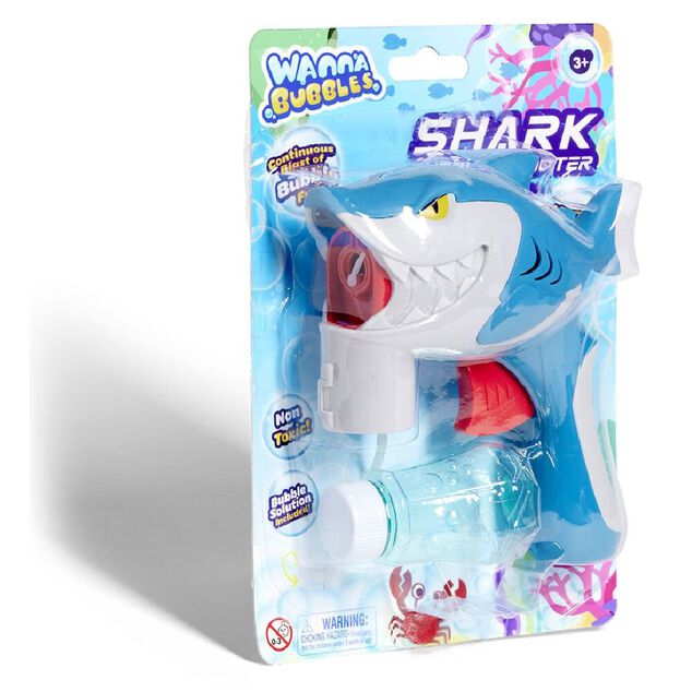 Pistolet &agrave; bulles requin 45ml