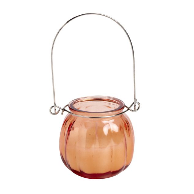 Bougie citronnelle dans verre &agrave; suspendre &Oslash;8x7cm (3 mod&egrave;les)