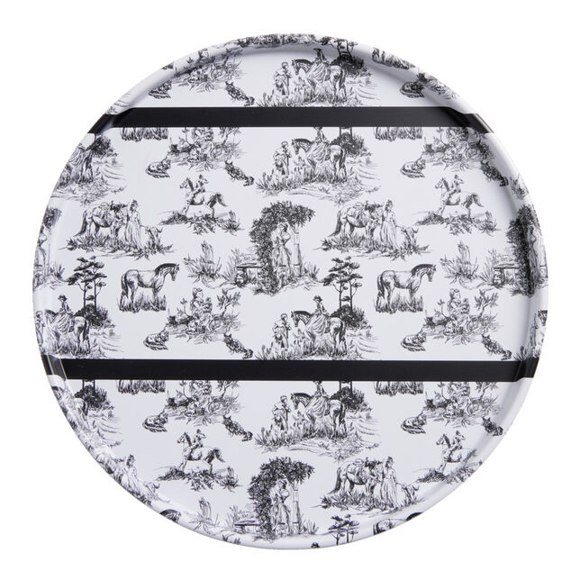 Plateau rond acier Ø23cm - 2 modèles