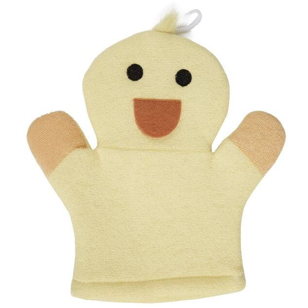 Gant de douche exfoliant enfant canard