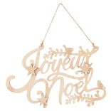 Suspension Joyeux Noël naturelle