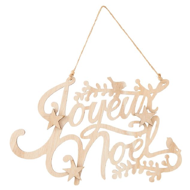 Suspension Joyeux Noël naturelle