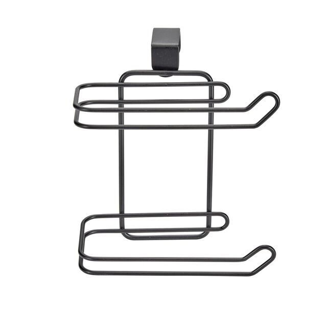Étagère de cuisine murale en métal noir 20x16,5xH11cm