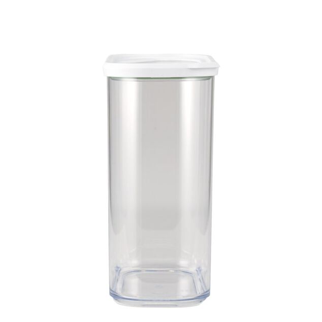 Bo&icirc;te de conservation x5 transparente avec couvercle blanc 0,4 &agrave; 2L