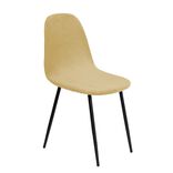 Housse de chaise velours extensible orange L45xP40xH45cm