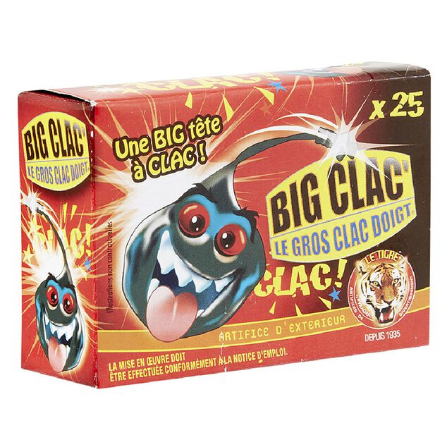Feu d'artifice clac le tigre x25