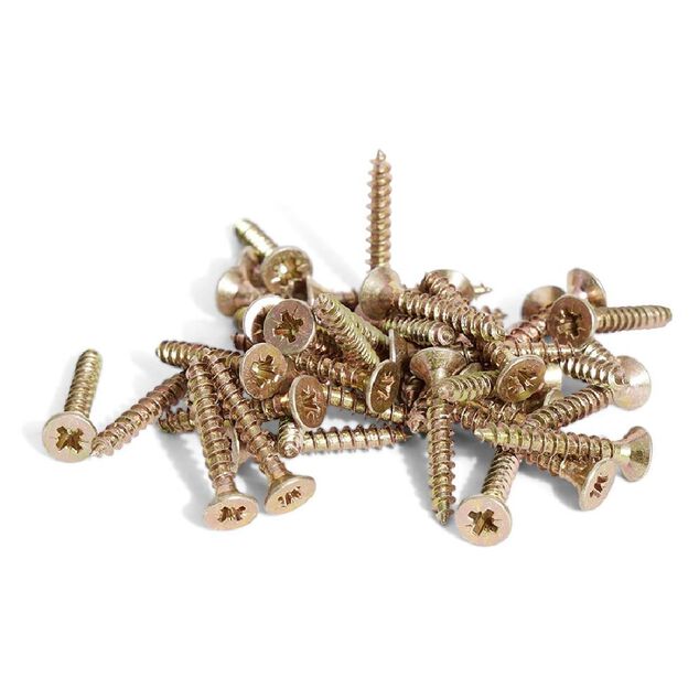 40 vis agglo t&ecirc;te frais&eacute;e acier bichromat&eacute; - 3x20 mm