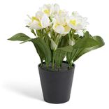 Narcisse artificiel en pot &Oslash;28xH30cm