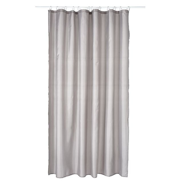 Rideau de douche uni taupe