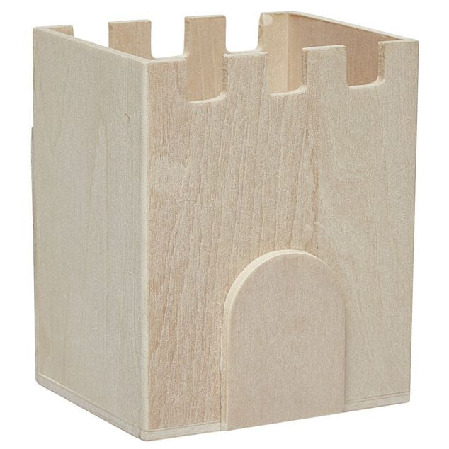 Pot &agrave; crayons &agrave; peindre en bois