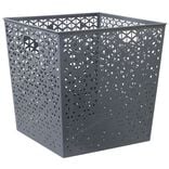 Panière Box Cube 30x30x30cm métal perforé (3 modèles)