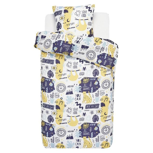 Parure de lit 1 personne avec taie d'oreiller