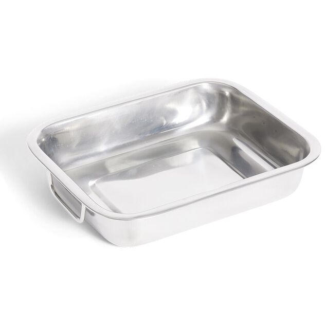 Plat &agrave; lasagnes en inox 27x19,5xH6,5cm
