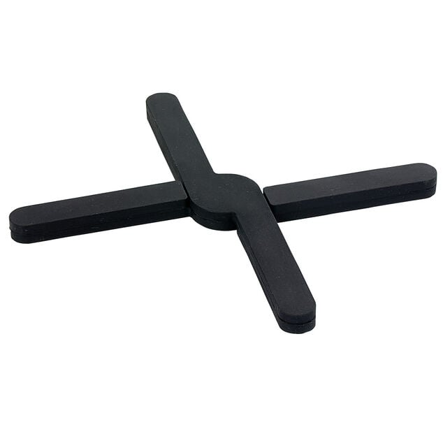 Dessous de plat extensible en silicone noir