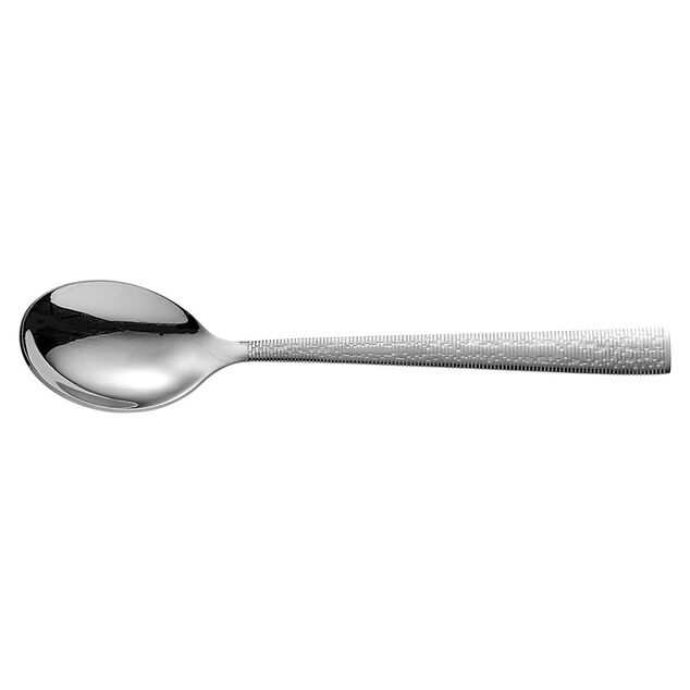 Cuill&egrave;re &agrave; soupe inox gamme Drop manche textur&eacute; relief