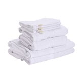 Ensemble serviette de toilette x8 en coton 3 tailles - 3 modèles