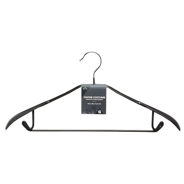 Cintre costume noir fer