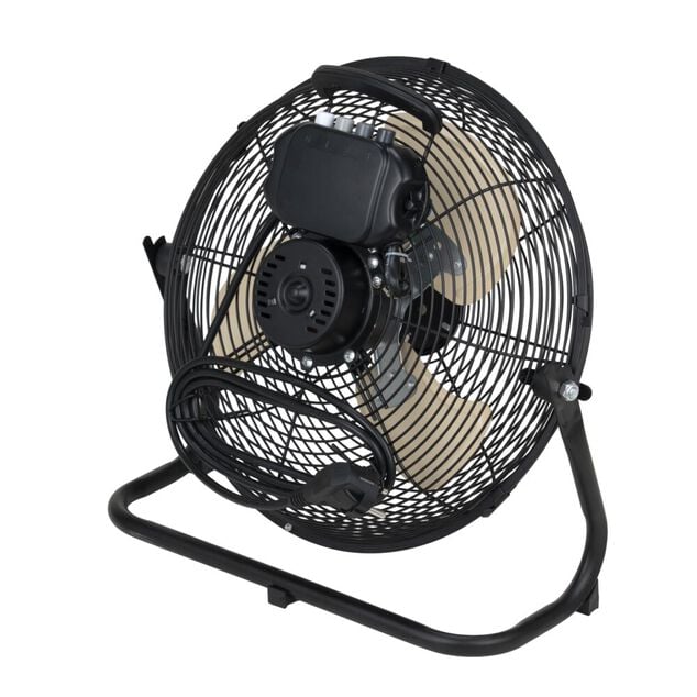 Ventilateur brasseur d'air 3 vitesses 3 lames aspect bois &Oslash;30xH37,5cm 40W