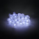 Guirlande lumineuse solaire pomme de pin 40LED blanc froid 3,9m