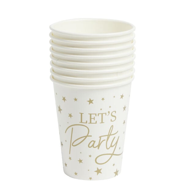 Lot de 8 gobelets Let's Party carton 24cl