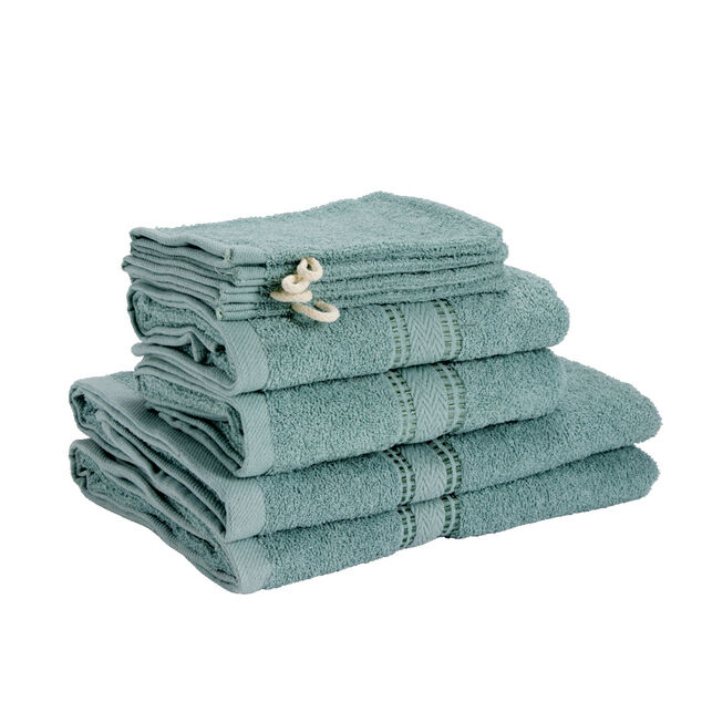 Ensemble serviette de toilette x8 en coton 3 tailles - 3 modèles