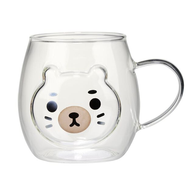 Mug kawaii ourson verre transparent 300ml