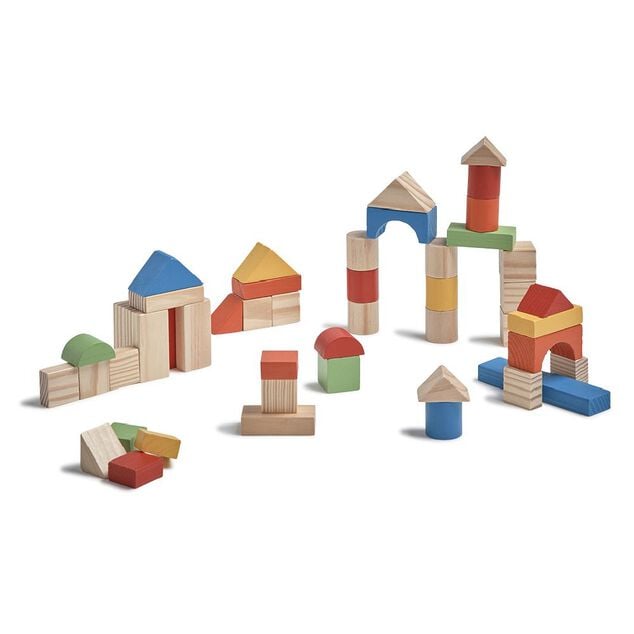Jeu de construction en  bois 100 pi&egrave;ces
