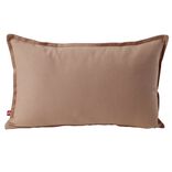Housse de coussin coton Panama 30x50cm vieux rose