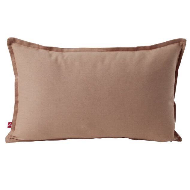 Housse de coussin coton Panama 30x50cm vieux rose