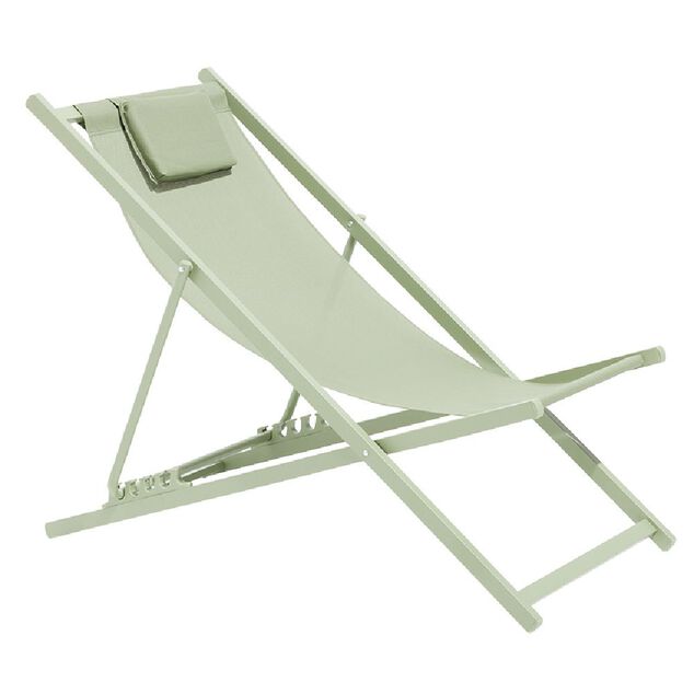 Chilienne Oxford 5 positions vert sauge 61x100xH92cm