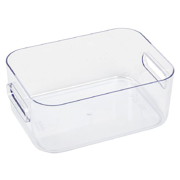 Boîte de rangement en plastique transparent SmartStore Compact Clear S