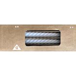 Bougie chandelle torsad&eacute;e rose x4 H25cm