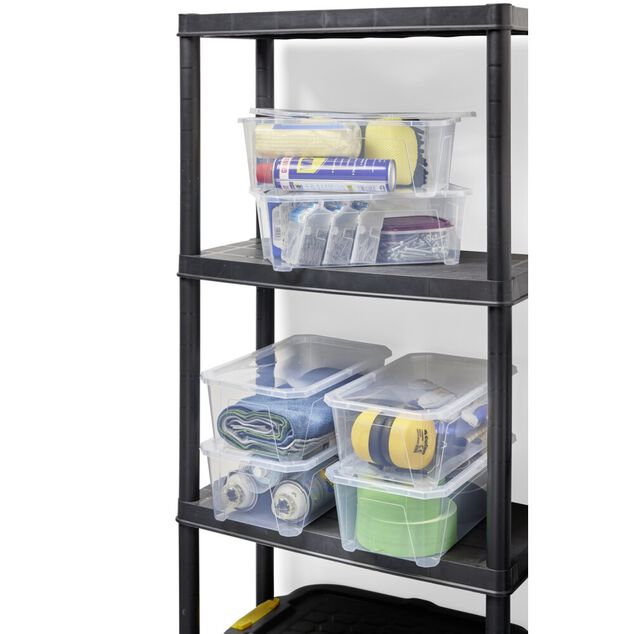 Bo&icirc;te 6L plastique transparent x6