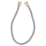 Embrasse aimantée cordon gris embout bois